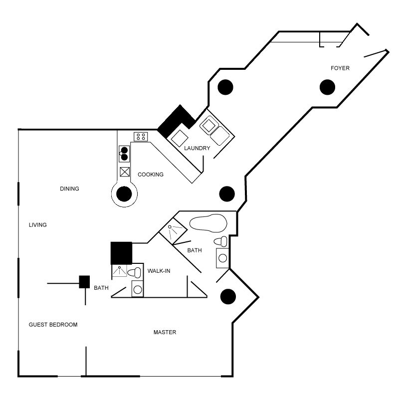 Floor plan layout diagram for c15